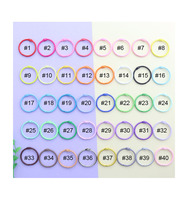 30mm Coloré Métal Livre Loose Leaf Binder Ring Charnière Snap Ring Porte-clés pour Liants Notes Cartes Clés Jouets