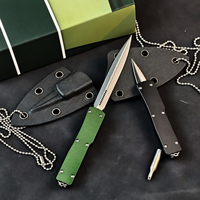 Mini Venom D2 Stahl Klappmesser mit Aluminiumgriff und Kydex-Scheide Taktisches Taschenmesser EDC Fidget-Tool Camping-Überlebens-Geschenk