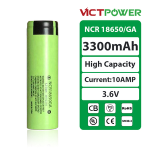 Victpower เซลล์แบตเตอรี่ลิเธียมไอออนแบบชาร์จไฟได้10A NCR18650GA 3300mAh 3.6V 18650สำหรับจักรยานไฟฟ้า800รอบ - Product Image 1