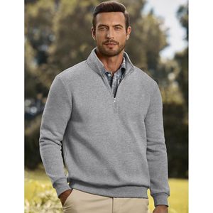 Sweat-shirt à col montant zippé pour homme FOXA, en polaire, manches longues, léger, respirant - Product Image 3