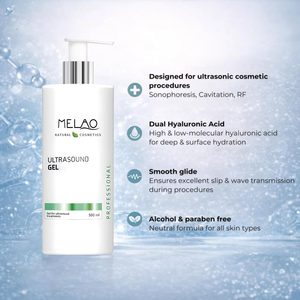 Gel conducteur à ultrasons sans parabène, non gras, à base d'eau, pour le remodelage corporel, avec de la niacinamide et de l'acide hyaluronique, pour la cavitation - Product Image 2