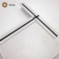 Rainure plate suspendue au plafond en nouveau matériau ou barre en T Fut avec panneau de plafond en PVC