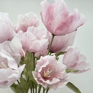 Flores Gigantes Artificiales Decorativas, Tulipanes Hechos a Mano para Decoración del Hogar, Tienda, Ventana, Boda - Product Image 2