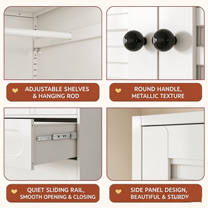 Nouvelle <span class=keywords><strong>Armoire</strong></span> en Acier 2026, Porte à Persiennes Métalliques, pour Chambre à Coucher et Logement Locatif - Product Image 4