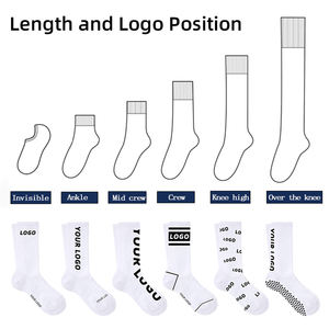 면 소재 등산용 대나무 섬유 남성용 고급 드레스 양말 사이클링 압박 튜브 맞춤 로고 양말 - Product Image 4