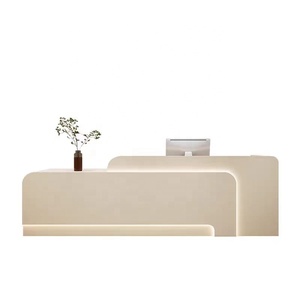 <span class=keywords><strong>Comptoir</strong></span> de <span class=keywords><strong>caisse</strong></span> avec éclairage LED, comptoirs de <span class=keywords><strong>caisse</strong></span> <span class=keywords><strong>pour</strong></span> salon de beauté de style tendance, bureaux de réception personnalisés, vente - Product Image 5