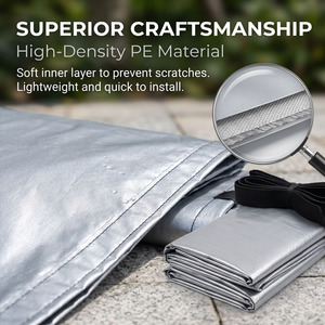 Housse de protection intégrale pour voiture de haute qualité, épaisse, en PEVA, imperméable, protection personnalisée contre les IR et les UV, intérieur/extérieur, PE recyclé, Carclean - Product Image 6