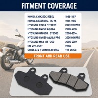 Plaquettes de frein semi-métalliques avant FA86 pour Honda CMX250 Rebel CBX250 NSR50 Hyosung GT250 GV250 GT650 ATV Quad