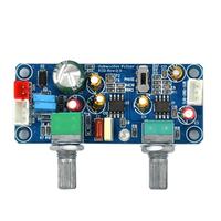 Filtre passe-bas, préamplificateur de caisson de basses, carte d'amplification, DC 9-32V, mono/double canal, préamplificateur avec réglage du volume des basses