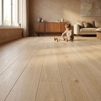 Parquet en chêne clair blanchi, stratifié, résistant à l'eau, facile à poser, moderne, pour usage domestique