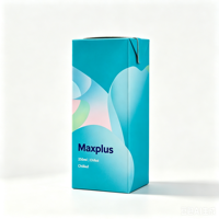 Boîte à boisson portable Maxplus de 450 ml avec paille à usage unique, récipient alimentaire liquide sans BPA de qualité alimentaire