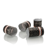 Capsule en PVC et aluminium personnalisée avec logo pour bouteilles de champagne et spiritueux, 35*120mm, couleurs variées, vente en gros