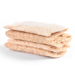 KADS Éponge naturelle de luffa pour ongles, brosse nettoyante, 4 pièces, exfoliant en fibres végétales, outil multifonctionnel pour manucure, nettoyage corporel - Product Image 4