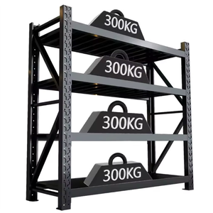 <span class=keywords><strong>Étagère</strong></span> métallique robuste sans boulons, 300 kg/niveau, 4 niveaux, anti-rouille, réglable, pour garage et stockage empilable – Vente en gros - Product Image 1