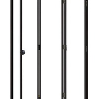 Porte pliante industrielle robuste en alliage d'aluminium à cadre ultra-étroit avec verre, haute résistance à l'humidité pour balcon et salon