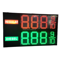 Fournisseur rouge vert blanc de panneau de station service des prix d'affichage à LED de Digital