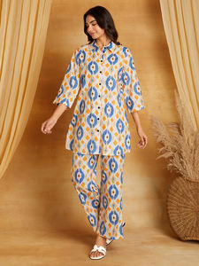 Conjuntos de Cordones de Última Moda con Estampado Floral Étnico para la Temporada de Otoño, Proveedor Indio, Materiales Reciclados para Fiestas - Product Image 3