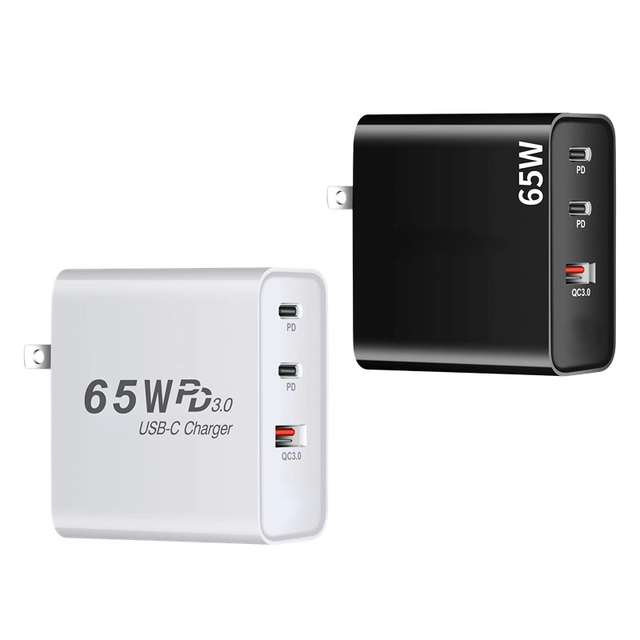 65W GaN Charger 1C PD3.0 PPS Fast Charger USB C Wall Adapter Universal Travel Power Adapter for Laptop Phone Tablet
