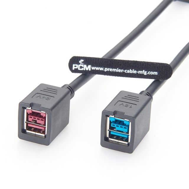 Powered USB Voltage Conversion Coupler 12V to 24V Female to Female Connector for Retail POS Equipment Mixed Voltage Systems