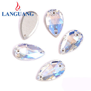 May thủy tinh Rhinestone Lan Guang pha lê AB K9 Kính strass thả rivoli pha lê đá flatback tùy chỉnh Cung cấp SEW-On - Product Image 3