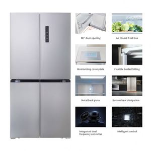 Réfrigérateur à quatre portes en acier inoxydable de 450 L avec système No Frost, efficacité énergétique, contrôlé par application, pour hôtel et usage domestique - Product Image 5