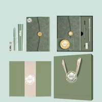 Ensemble de cahiers d'affaires personnalisés avec couverture en cuir boîte cadeau magnétique sac pour l'obtention du diplôme personnalisé avec Logo personnalisé Promotion