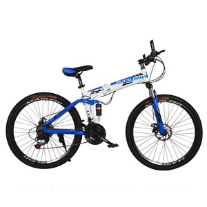 21 Speed Bicicleta 26 Inch Folding Bicycle Mountain <strong>Bike</strong> One Wheel Standard Double Disc Bicycle Adult <strong>Bikes</strong> <strong>Red</strong> Unisex Biycles - Product Image 3
