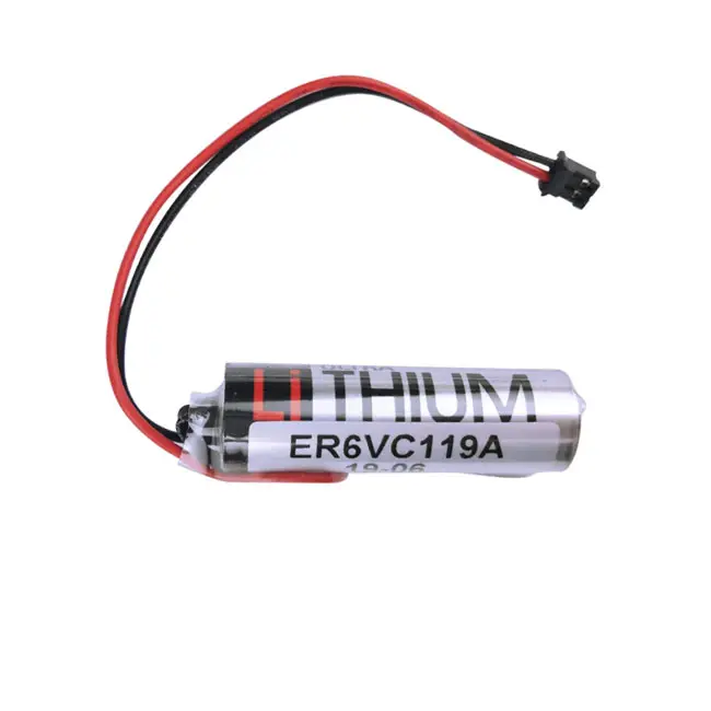 New ER6V ER6VC119A 3.6V 2000mAh PLC Battery With Black Plug