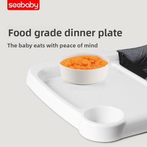 Silla Alta para Bebés <span class=keywords><strong>Seebaby</strong></span> Z2 Edición Plato de Cena, Portátil, Plegable, en Forma de U, de Plástico Brillante, para Mayores de 6 Meses, Venta al Por Mayor - Product Image 4