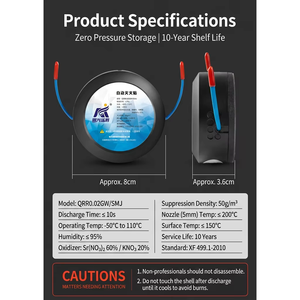Estintore Aerosol CRS Automatico a Sospensione Rosso per Veicoli, Casa, Motori e Quadri Elettrici - Product Image 6