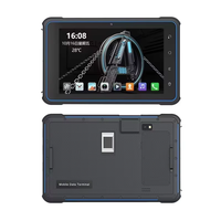 Top 8 pulgadas Durable Android Industrial Tablet IP67 1000 Nits Sunlight Legable Nfc Rfid Reader 1D 2D Escáner de código de barras