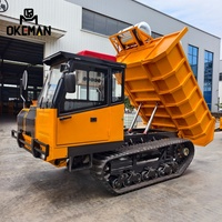 Nouveau Dumper sur Chenilles Lourd OKEMAN 10 Tonnes Diesel Euro 5 8x4 avec Boîte de Vitesses Rapide Gauche, Performances Stables et Éprouvées pour Opérations Agricoles Fixes à Grande Échelle
