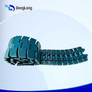 Cadena Plana De Plastico 1060 Serie Curva Lateral Cinta Transportadora Con Rueda Dentada - Product Image 1