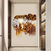 Luxe grand 3D techniques mixtes oeuvre tissé tapisserie peinture murale à la main tissu mur Art en gros décor à la maison