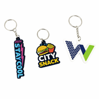 Porte-clés flexible en PVC caoutchouté pour publicité, cadeau promotionnel, cadeau pour salon professionnel, vente en gros