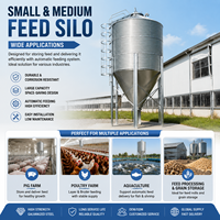 Prix d'usine – Silos de stockage de maïs pour aliments du bétail (vaches, canards, poissons, crevettes, porcelets) et céréales, galvanisés à chaud