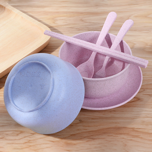 Milieuvriendelijke Tarwestro Reizen Handig Servies Set Gift - Product Image 5