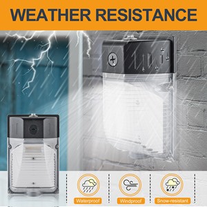 ETL chứng nhận mini LED Tường gói Ánh Sáng IP65 photocell đường phố Cách sử dụng hiên vườn Patio nhà để xe kho 3000K Nhiệt độ màu - Product Image 5