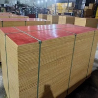 Ventes d'usine, contreplaqué de peuplier de haute qualité 4x8, film de protection marin rouge de 12 mm, 15 mm, 18 mm, pour coffrage de construction