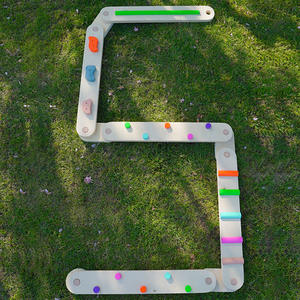 Balancín de Madera, Juguete Combinado Táctil, Gimnasio para Niños, Circuito de Obstáculos, Tabla de Equilibrio de Madera, Juguete Educativo Montessori - Product Image 3