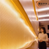 Panneaux muraux acoustiques ignifuges modernes, réduction du bruit de 80 %, utilisation extérieure, placage bois micro-perforé pour salon et chambre