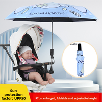Pare-soleil pour poussette, un incontournable pour les parents, poussette à trois roues, parapluie de protection solaire, accessoire universel à clipser, double fonction.