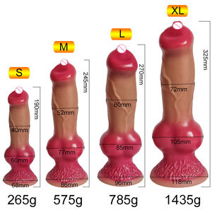 En gros, Godemiché réaliste et amusant de grande taille, Plug anal en silicone liquide avec ventouse, Masseur de prostate, Moule en silicone pour godemiché - Product Image 6