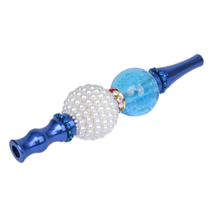 Bocchino narghilè di lusso in lega di zinco con diamanti artificiali e gioielli con bocchino Shisha di perle - Product Image 3