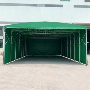 Abri pliant rétractable mobile résistant aux UV en PVC robuste, auvent, tente d'entrepôt - Product Image 1
