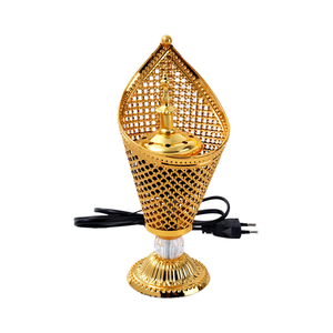 Dubai tarzı elektrikli tütsü brülör altın sandal ağacı gorarab aromatik ile Bakhoor Metal karbon <span class=keywords><strong>Censer</strong></span> arap kullanımı için - Product Image 1