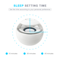 Machine à bruit blanc pour bébé, dispositif d'aide au sommeil, 10 musiques apaisantes avec 7 lumières colorées et minuteur, machine à bruit blanc pour le sommeil