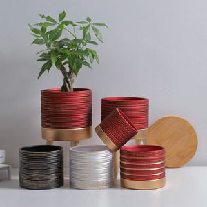 Pots en céramique artistiques festifs pour plantes couvertures de <span class=keywords><strong>Pot</strong></span> de fleur en terre cuite de Noël pour la décoration de jardin - Product Image 2