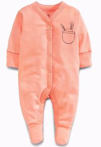 Pyjama Combinaison pour Bébé Fille en Coton Biologique avec Motif Lapin Cartoon Tendance 2017 - Product Image 2