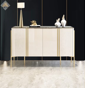 <span class=keywords><strong>Buffet</strong></span> personnalisé de luxe au design moderne <span class=keywords><strong>Buffet</strong></span> en acier inoxydable blanc pour meubles de maison <span class=keywords><strong>Buffet</strong></span> pour salle à manger - Product Image 1